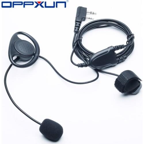 D shape headphone with MIC Finger PTT K plug for Kenwood Baofeng BF-UV5R,BF888S,Puxing,TYT,Weierwei etc.walkie talkie