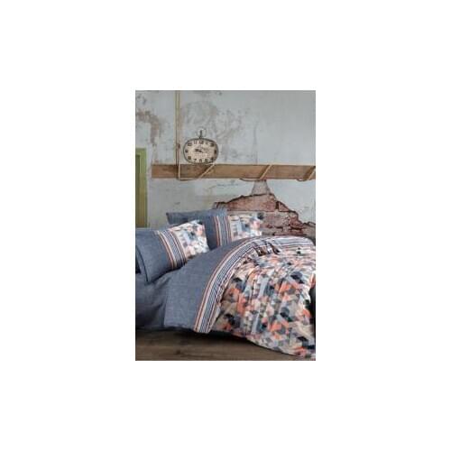 Hobby Double Personality Poplin Quilt Cover Set Arella Orange