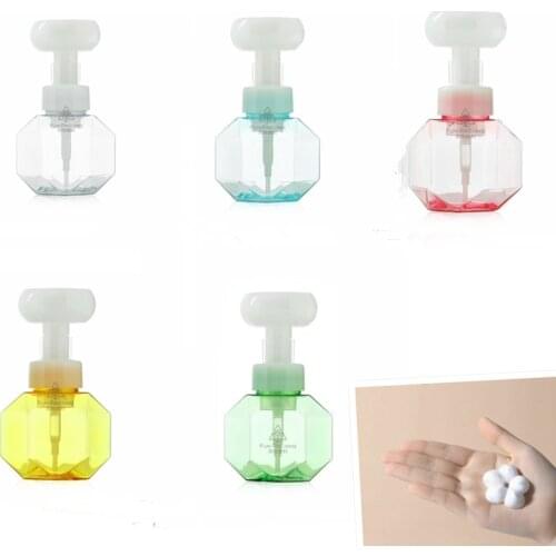 Flower Foam Bottle Refillable Bathroom Hand Soap Shampoo Cosmetic Empty Bottle DIY Cosmetic Container Make Up Tools