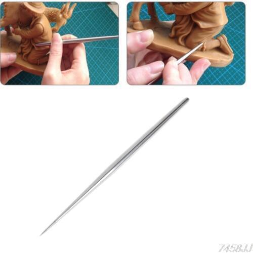 Stainless steel Rod Detail Needles For Pottery Modeling Carving Clay Sculpture Ceramics Tools For Model Cloth Line Texture G15
