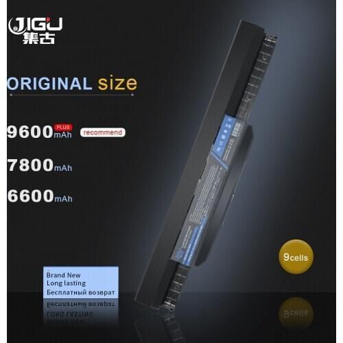 JIGU Laptop Battery For Asus A83BR A83BY A54HY A53BY A53B A54C X54LY P53SJ P53JC P43SL P43SJ P43JC K53BY K43BY K43B K53Z 9Cells