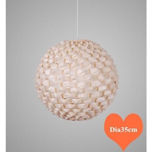 Chinese handwoven wicker/bamboo Pendant Lights Southeast Asia brief round Dia35cm E27 LED lamp for porch&parlor&stairs LHDD011
