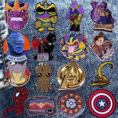 Europe And America Classic Comic Brooch Originality Lapel Metal Enamel Badge Collect Denim Jacket Backpack Pin Gifts For Fans