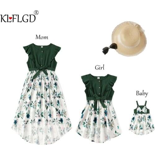 Одинаковые платья для мамы и дочки KLFLGD China At AliExpress