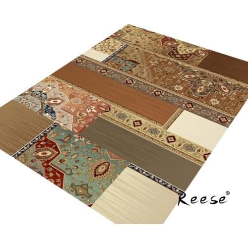 Reese Retro Original Style Rug Anti Slip Carpets For Living Room Bedroom Bathroom Diningroom Hotel Minshuku Decor Easy Clean