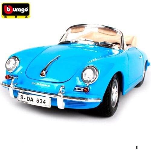 Bburago 1:18 Porsche 356B Cabriolet (1961) Vintage Car Diecast Model Car Toy New In Box Free Shipping 12025