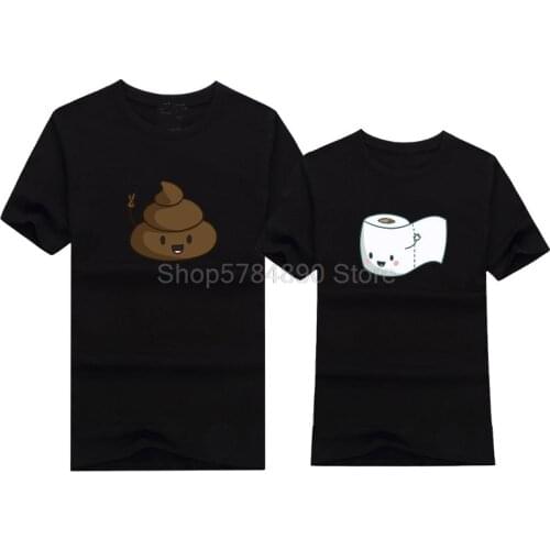 Fashion Brand Couple T-shirt Women Cartoon Print Funny T Shirt Loose Summer Tops Casual Tshirt Couple Clothes Cotton