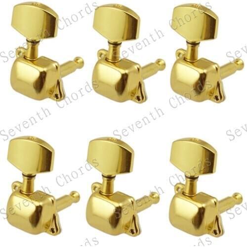 A set 6R Gold Semiclosed Guitar Tuning Pegs keys Tuners Machine Heads