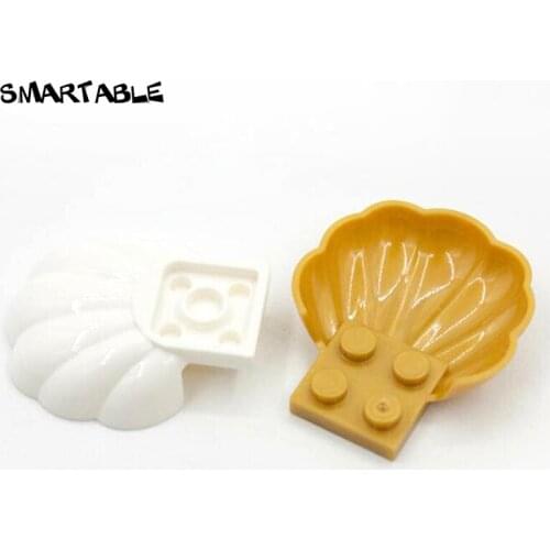Smartable Plate 2x2 with Half Shell MOC Parts Building Block DIY Toys For Kids Compatible Major Brands 18970 30pcs/Set