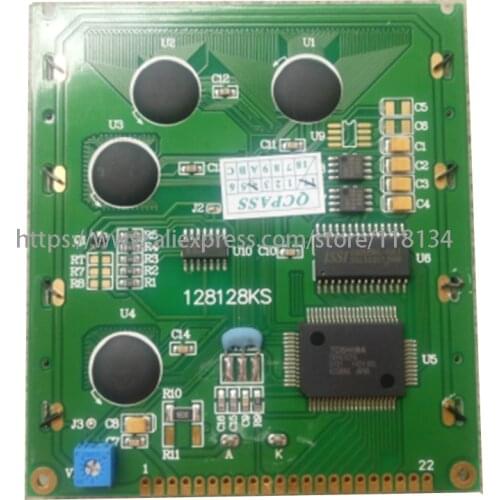 New KS3660 KS3570 KS3620 KS3500 KS3600 KG128128A-YTW1BDY-V KS3500 LCD Display 128*128 T6963 Controller AT-G128128B LCD Screen