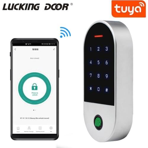 RFID 125Khz Fingerprint Access Controller Waterproof Tuya APP bluetooth Access Control System Support Add Delete Users by APP