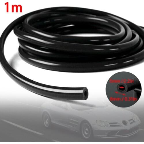 1M Fuel Hose 6mm 1/4" Inches Full Silicone Fuel Gasoline Oil Air Vacuum Hose Line Pipe Tube Universal Car Accessories