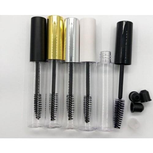 Refillable Bottles Portable Mini Refillable Mascara 10ml Empty Mascara Tube With Leakproof Black Cap Contains Funnel Mascara