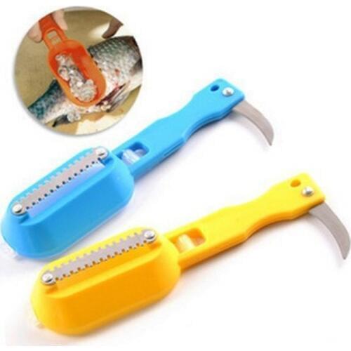 Fish Scales Skin Remover Scaler and knife Fast Cleaner Kitchen Clean Tools Scraping fish scales scraper kitchen accessories D5