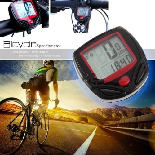 Waterproof Bike Computer With LCD Digital Display Bicycle Odometer Speedometer Cycling Wired Stopwatch Riding Accessories