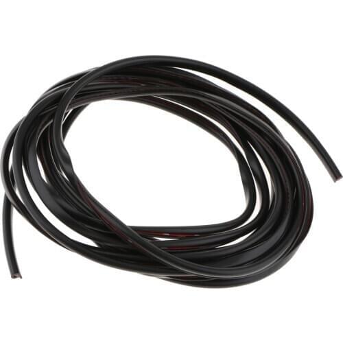 Car Door Edge Scratch Guard Protector Black Strip Anti-collision Buffer 5M