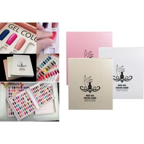 120 Colors Nail Art Chart Display Board Book For Nail UV Gel Tip Polish Tool Nail Art Supplies Accessories Organizing Card