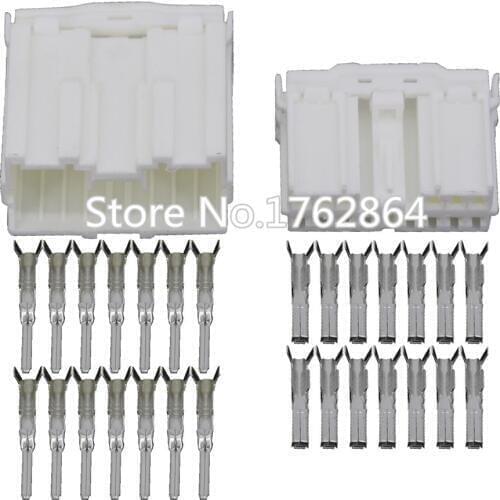 14 Pin white plastic hood plastic car connector with terminal DJ7142Y-2-11 / 21 14P car connector