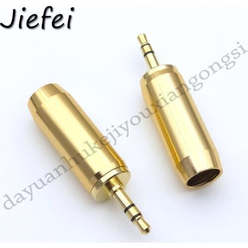20pcs New High Quality 24K Gold Plated copper 3.5mm Male stereo Plug Professional Audio Speaker Plug Jack Wire Connector