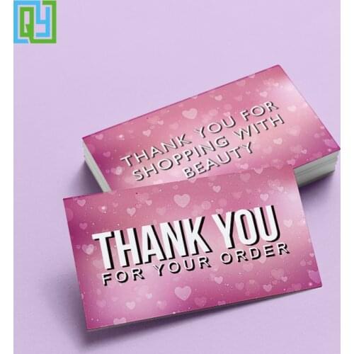 Free Shipping 30pcs 90x54mm Thank You for Your Order Business Cards Shopping Purchase Thanks Greeting Appreciation Gift Tag Card