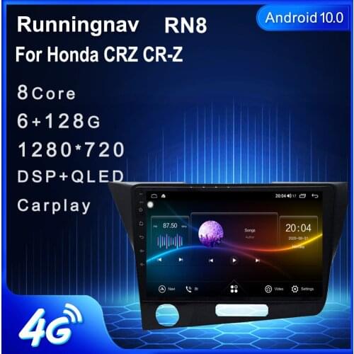 4G LTE Android 10.1 For Honda CRZ CR-Z Car Radio Multimedia Video Player Navigation GPS RDS no dvd