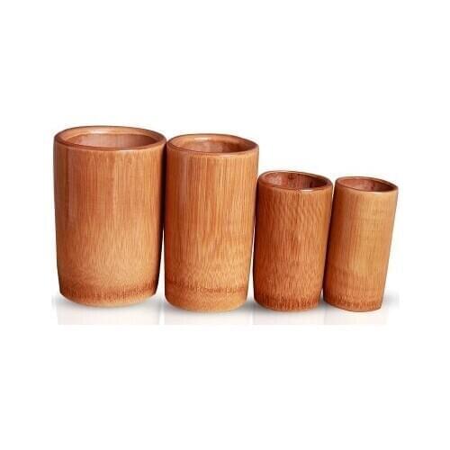 4 PCS/lot Carbonized Bamboo Cupping Jar Body Massage Kit Acupuncture Therapy Traditional Medical Treatment Pain Massager Cups