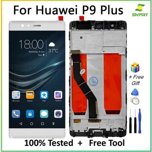 LCD For Huawei P9 Plus EVA L09 L19 VIE L09 AL10 LCD Display Touch Screen 5.5 inch 100% Tested Digitizer Assembly For P9 plus