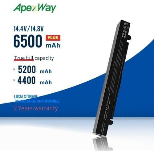 8cell 4400mAh Laptop Battery For ASUS X450 R409 R510 X450EA A41-X550A A550 K450 K550 P450 P550 F550 F552 F450VC A450CC A550LA