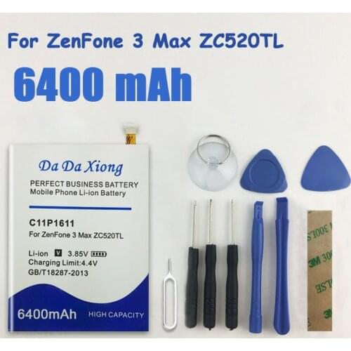 6200mAh C11P1611 Battery For ASUS Zenfone 3 Max Z3 Max ZC520TL