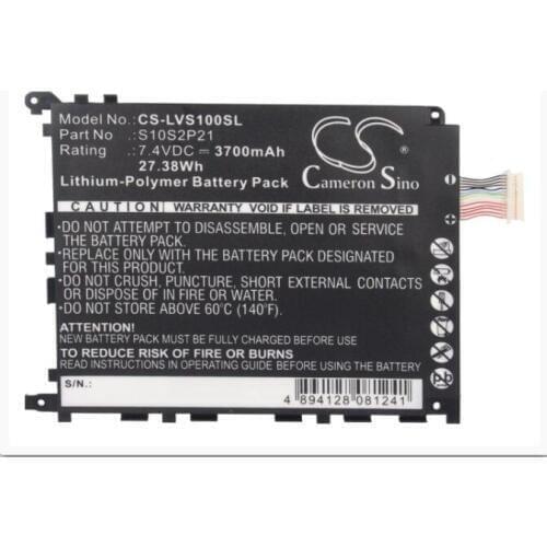 Cameron Sino 3700mAh battery for LENOVO LePad S1 Y1011 S10S2P21 Tablet Battery