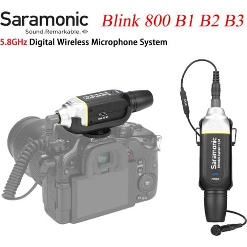 Blink 800 B1 B2 B3 Wireless Microphone System Professional 5.8GHZ Digital Microphone For Electronic Instruments Cameras Mixers