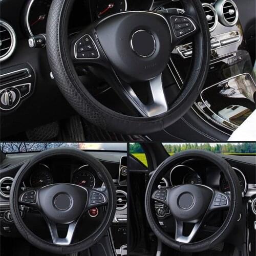 Car Wheel Steering Cover Soft Leather Car Covers Anti-slip Decor Multi Color Protector Auto Accessories Cover Styling Universal