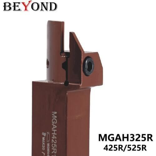 BEYOND Spring Steel MGAH325R13 MGAH425R18 MGAH525R30 30/50 MGAH325 MGAH425 MGAH525 Turning Tool Holder CNC Carbide Inserts Bar