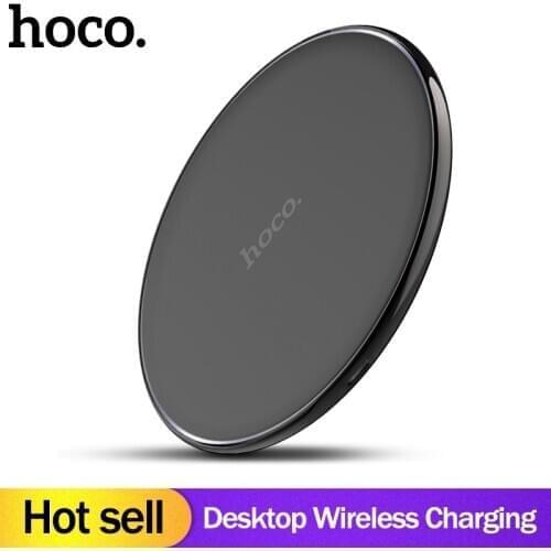 HOCO original Qi Wireless Charger Desktop Wireless Charging Pad For iPhone 11 Pro XR Xs Max X 8 for Samsung Galaxy S9 S8 xiaomi
