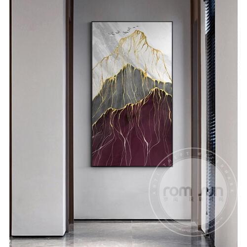 New Chinese Style Moutain in Sunshine Canvas Painting Abstract Art Wall Picture For Living Room Modern Home Decor Poster n Print
