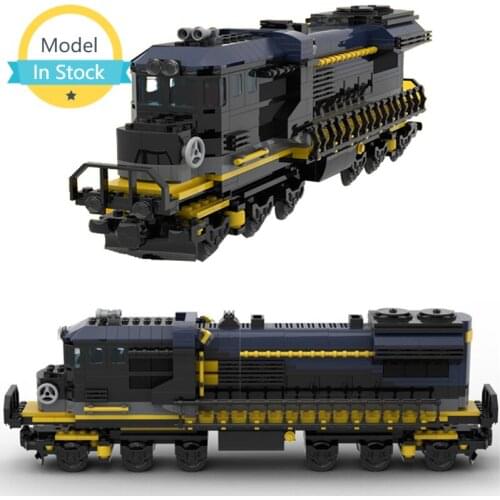 MOC Engine Version Crocodiled Locomotived Building Block Set TechnicTrack Bricks Mens Hobby Collection Spliced Holiday Gift
