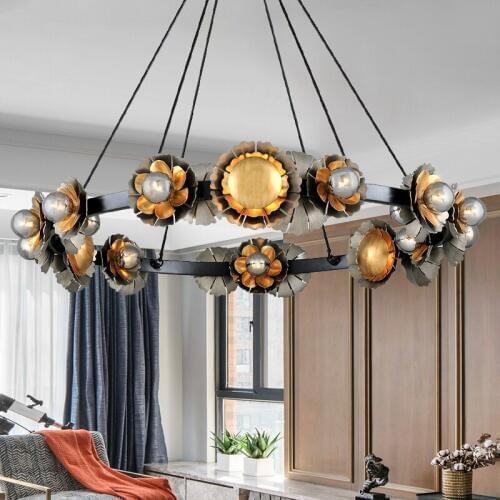 Living room lamp beauty salon lighting creative chandelier restaurant lamp postmodern light luxury Nordic lighting