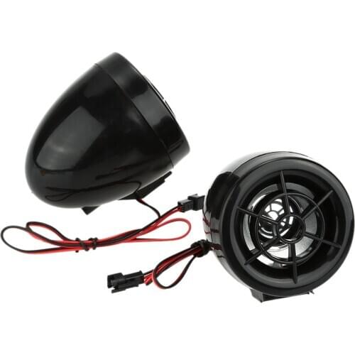 Motorcycle Speakers Audio Sound System FM Radio Security Alarm Wireless Remote with USB SD Slot Motorcycle Mutilmedia