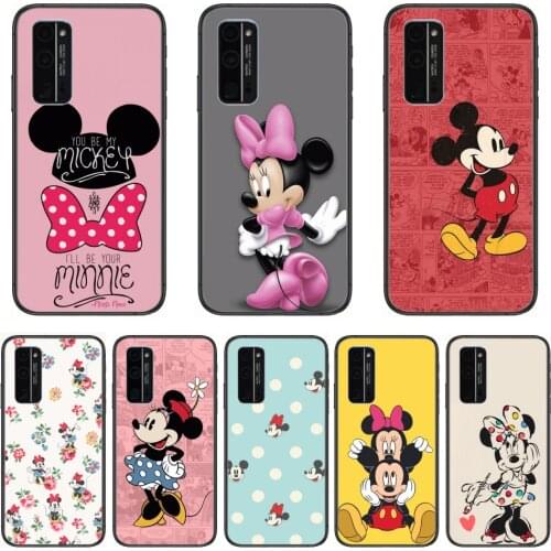 Soft Phone Mobile Case Cute Minnie Micky Mouse Disney Cartoon Phone Case Hull For Huawei Honor 8 9 10 20 30 A S Lite Pro 5g