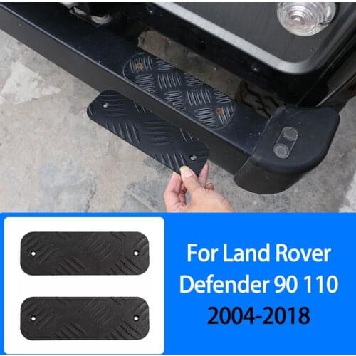 ST Car Front Bumper Guard Protection Cap Sticker,Aluminum Alloy,For Land Rover Defender 90 110 2004-2018,Modification Accessory