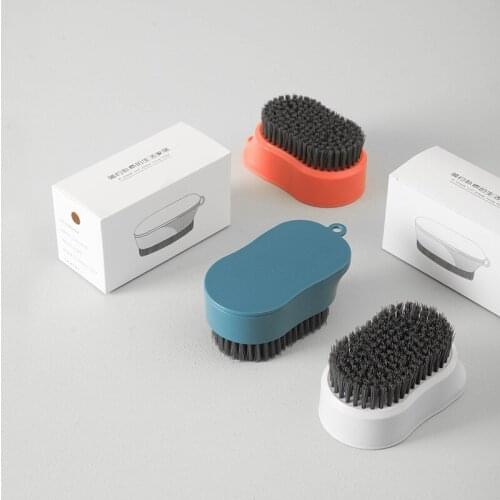 Simple Style Laundry Brush Household Decontamination Cleaning Brush Multifunctional Soft Bristled Plastic Shoe Brush