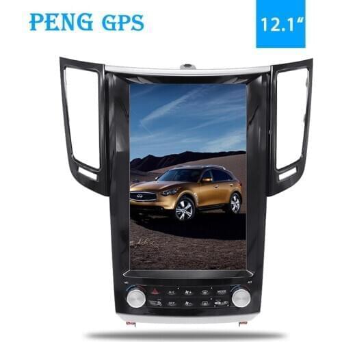 Tesla style vertical screen Android 8.1 Car GPS Navigation for Infiniti FX FX25 FX35 FX37 QX70 headunit stereo multimedia audio