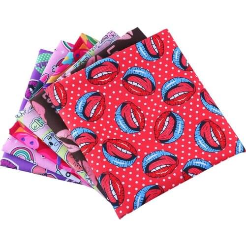 Diy fabric cloth cartoon anime print fabric polyester cotton polyester patch sewing patchwork craft supplies 50*140cm1 piece