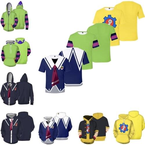 Anime 3D Printing SK8 The Infinity Chinen Miya Reki Cosplay Hoodie Unisex Shirt Sweatshirt Zipper Jacket Coat Pullover Tracksuit