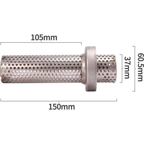 60.5X150mm Removable DB Killer Motorcycle Muffler Stainless Steel Silencer Pipe Universal Catalyst for Exhaust Pipe Adjust Sound