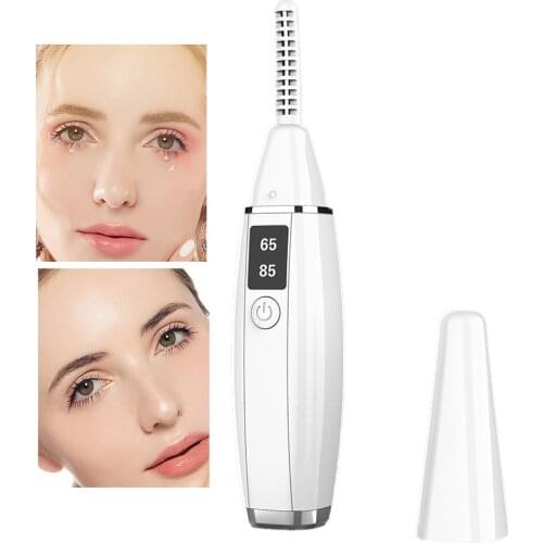 Electric Heated Eyelash Perm Mini Electric Heat Eyelash Curler Device Eyelash Curling Ironing Eyelashes Curler Clip Tool