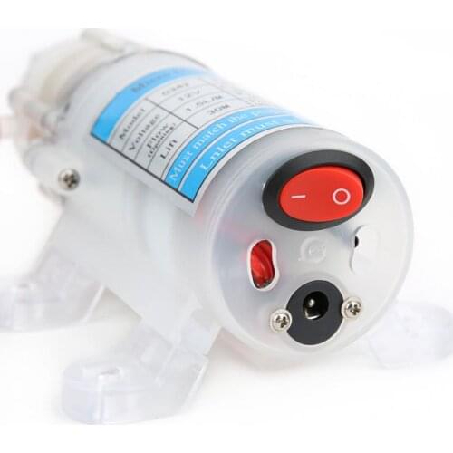 DC 12V 15W Water Pump Ultra Quiet Food Grade Submersible Pumps Self-Priming Micro Diaphragm Water Pump Mphibious DC Motor Pump