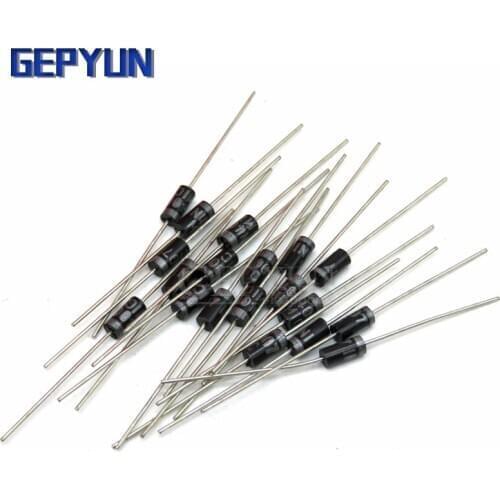 100PCS 1N5817 1N5819 1N5399 1N4937 1N4004 Schottky Rectifier Diode 1N4001 1N4007 UF4007 HER107 FR207 FR157 FR107 DO-41 Gepyun