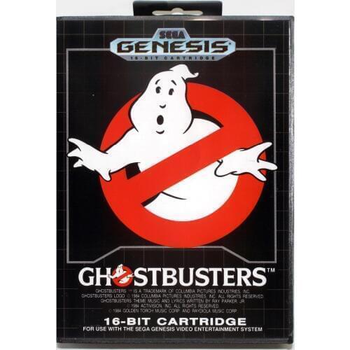 16 bit Sega MD game Cartridge with Retail box - Ghostbusters game card for Megadrive Genesis system