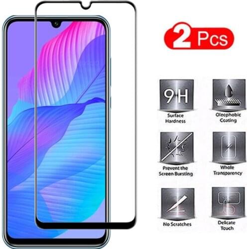 2pcs For Huawei Y8p Tempered Glass 100% Premium Ultra-thin Screen Protector Film For Huawei Y8P safety Glass Mobile Phone film